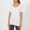 T by Alexander Wang Women's Drapey Jersey T-Shirt with T Darting Detail - Off White - Image 1