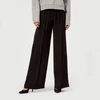 T by Alexander Wang Women's Draped Twill Suiting Wide Leg Pants - Black - Image 1