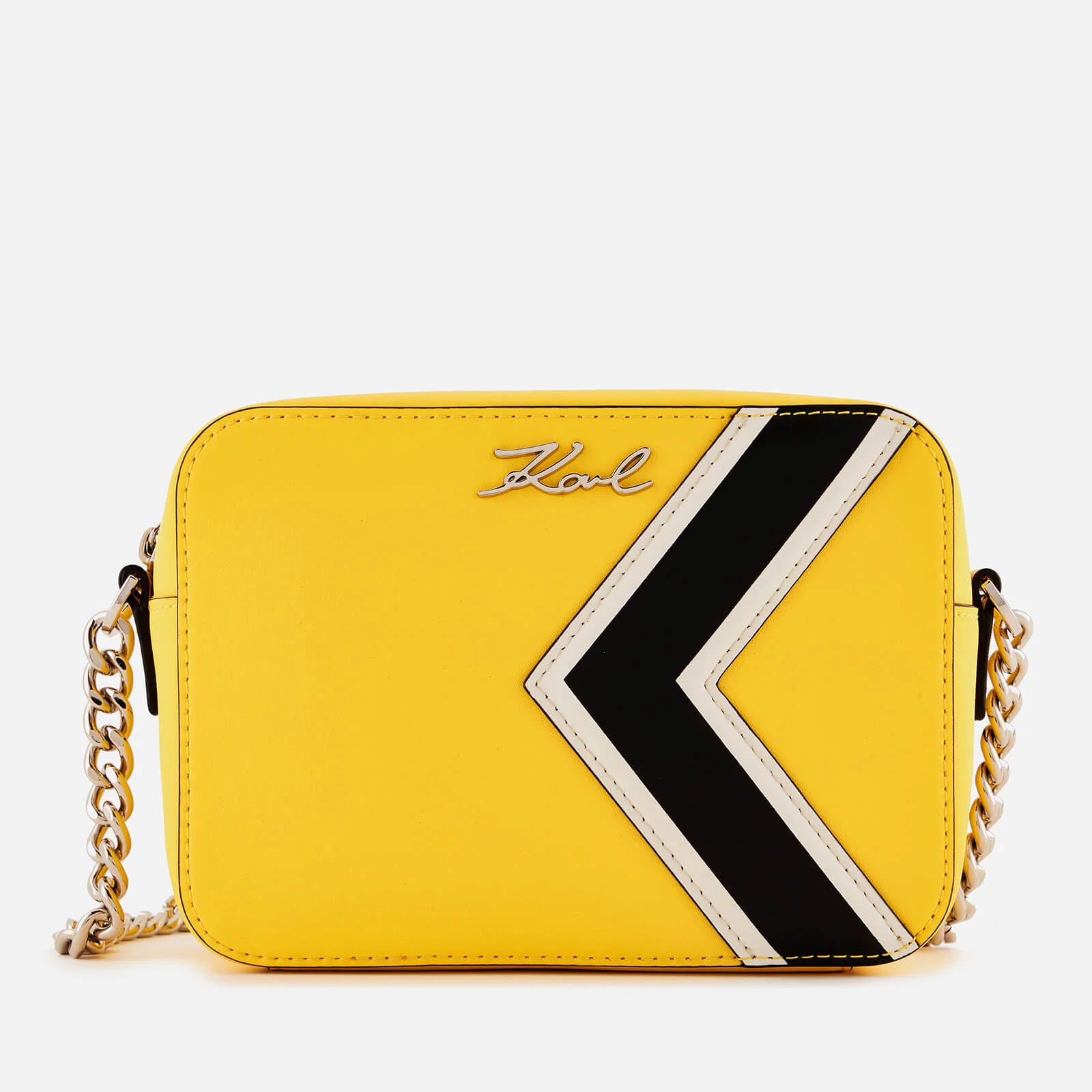 Karl Lagerfeld Women's K/Stripes Bag - Yellow Image 1