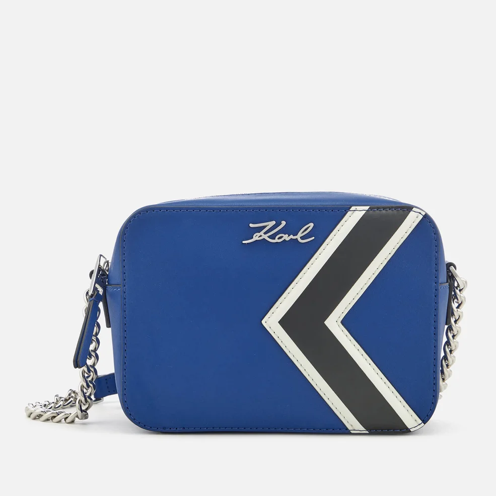 Karl Lagerfeld Women's K/Stripes Bag - Blue Image 1