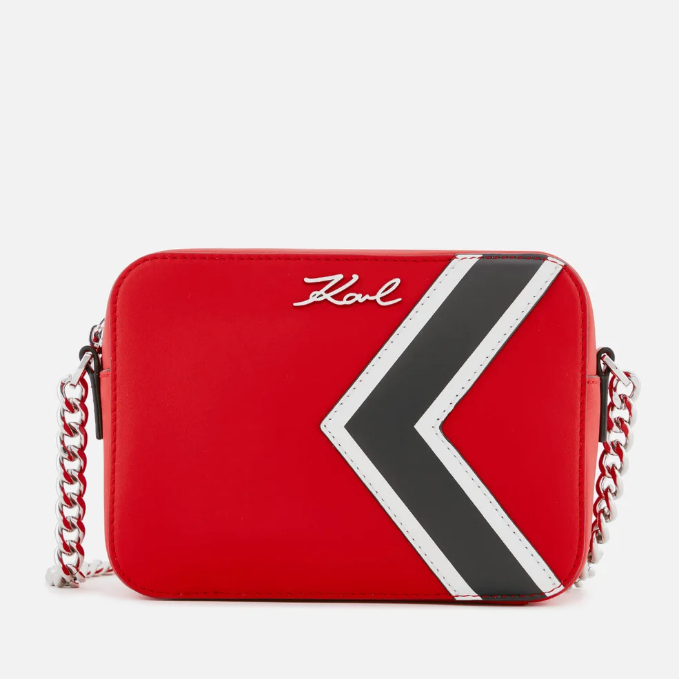 Karl Lagerfeld Women's K/Stripes Bag - Red Image 1