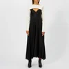 MM6 Maison Margiela Women's Fluid Satin Dress with Shirt Detail - Black - Image 1