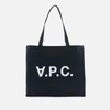 A.P.C. Women's Daniela Shopper Tote Bag - Indigo - Image 1