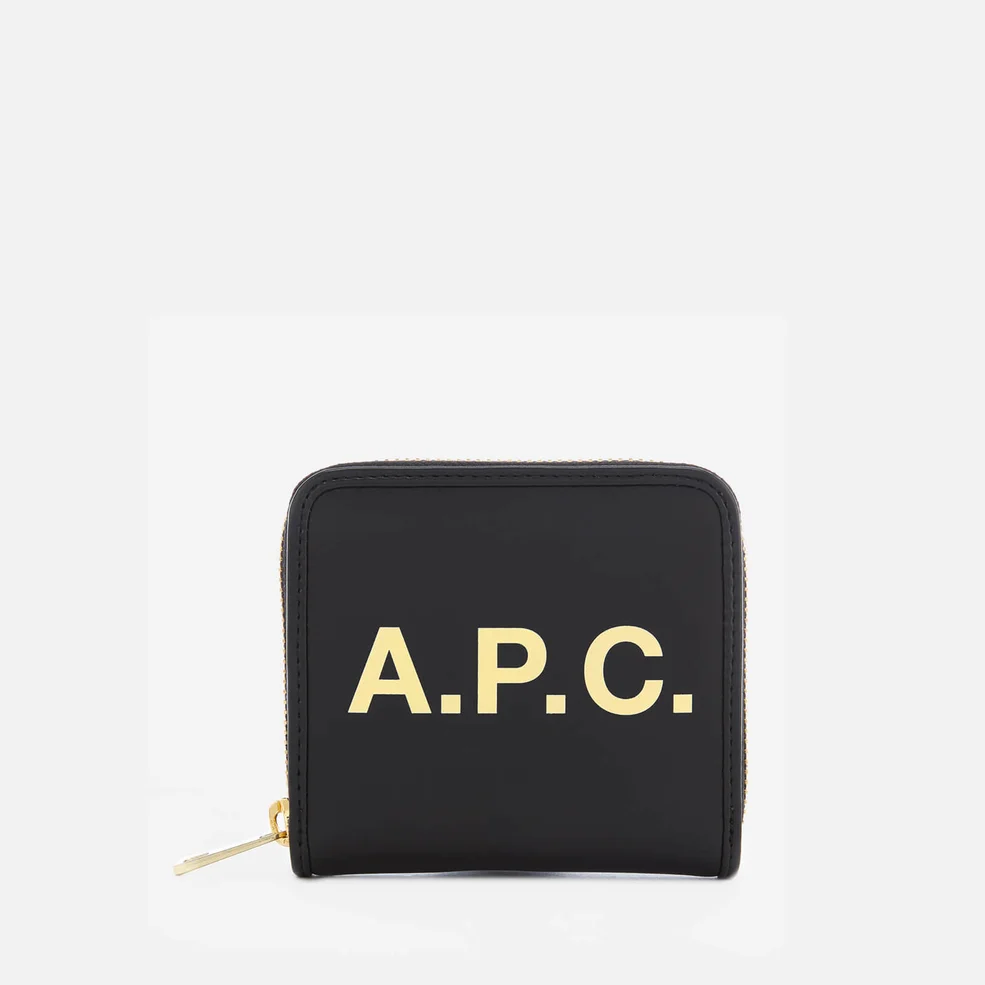 A.P.C. Women's Morgane Compact Wallet - Black Image 1