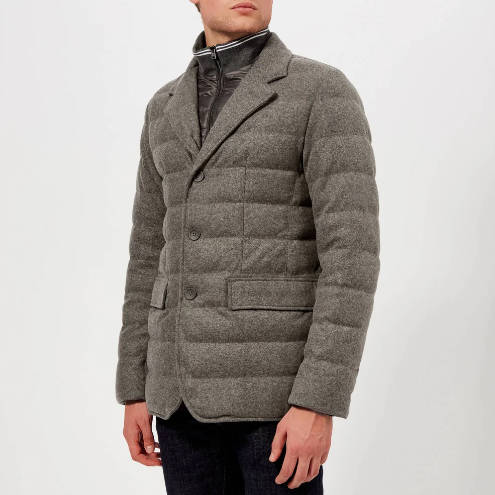 Herno Men's Wool Padded Blazer - Grey Image 1