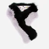 Charlotte Simone Women's Cuddle Cuff Scarf - Black/Lilac - Image 1