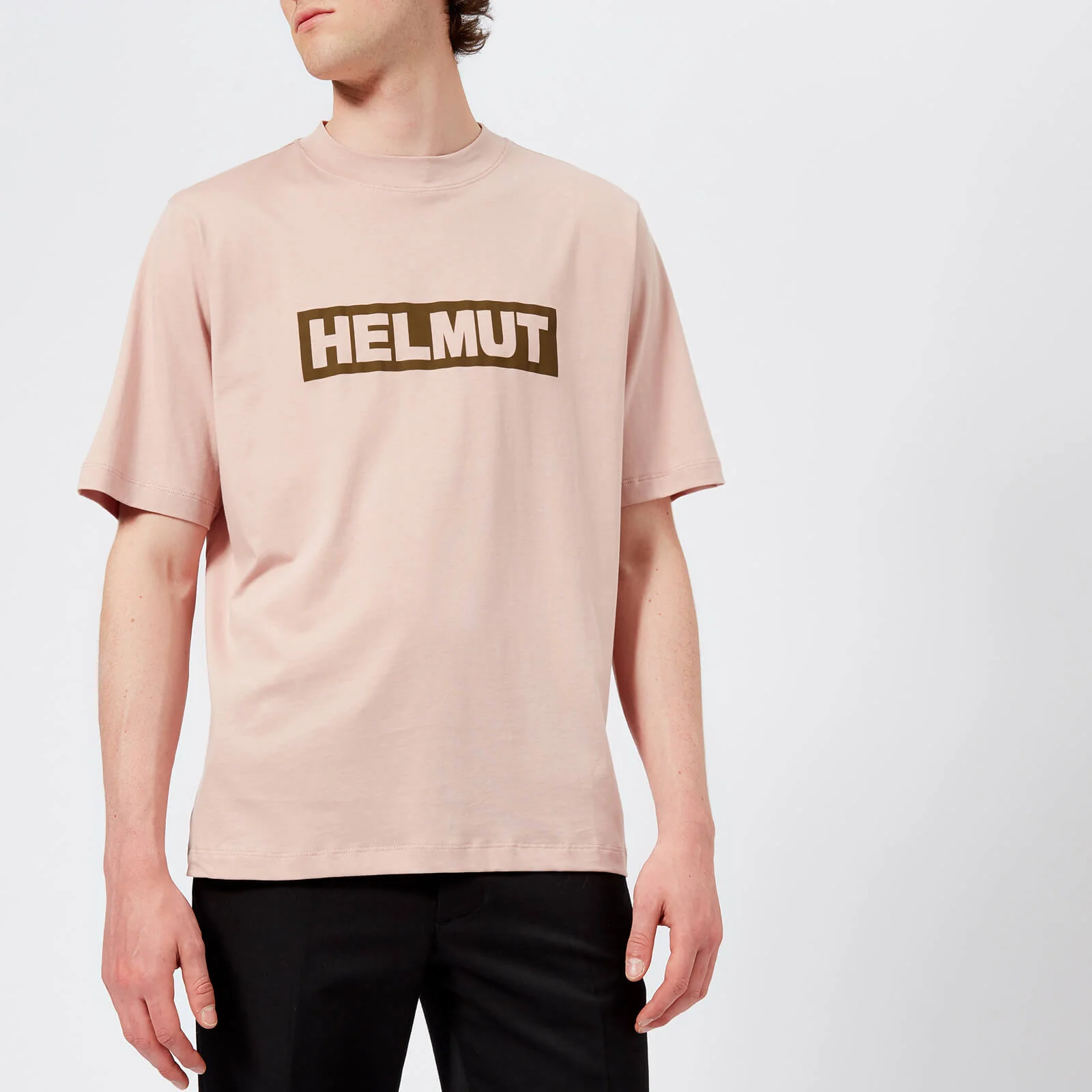 Helmut Lang Men's Helmut Box Logo T-Shirt - Desert Rose Image 1