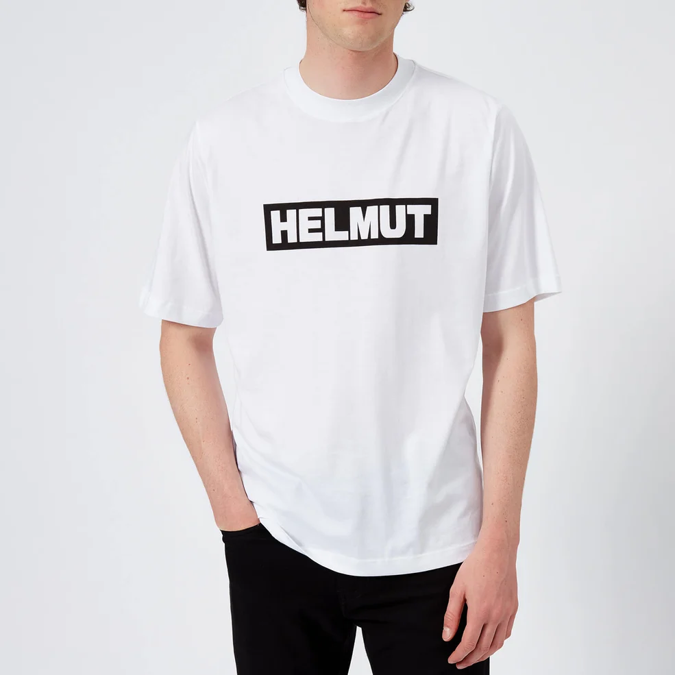 Helmut Lang Men's Helmut Box Logo T-Shirt - White Image 1