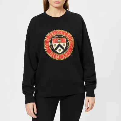 Polo Ralph Lauren Women's Crest Logo Sweatshirt - Black