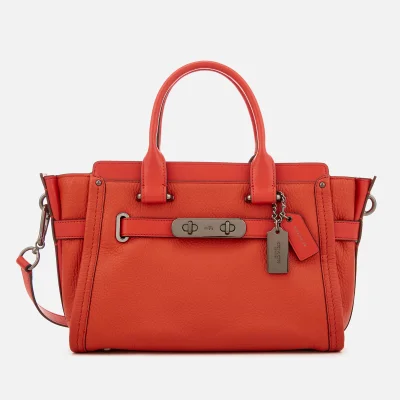 Coach Women's Swagger 27 Tote Bag - Deep Coral