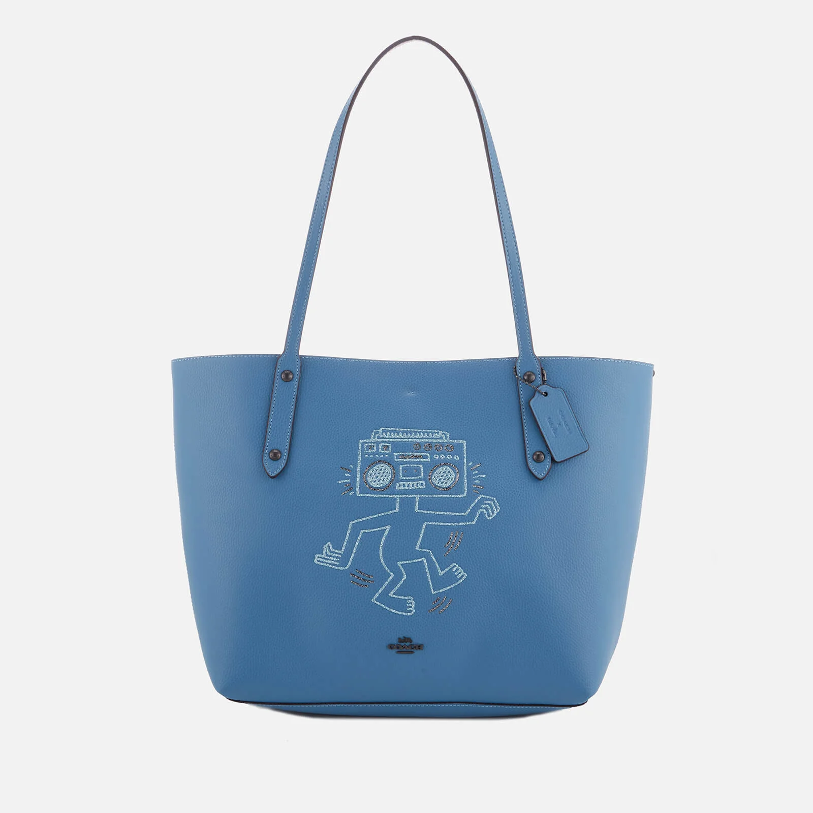 Coach Women's X Keith Haring Market Tote Bag - Sky Blue Image 1