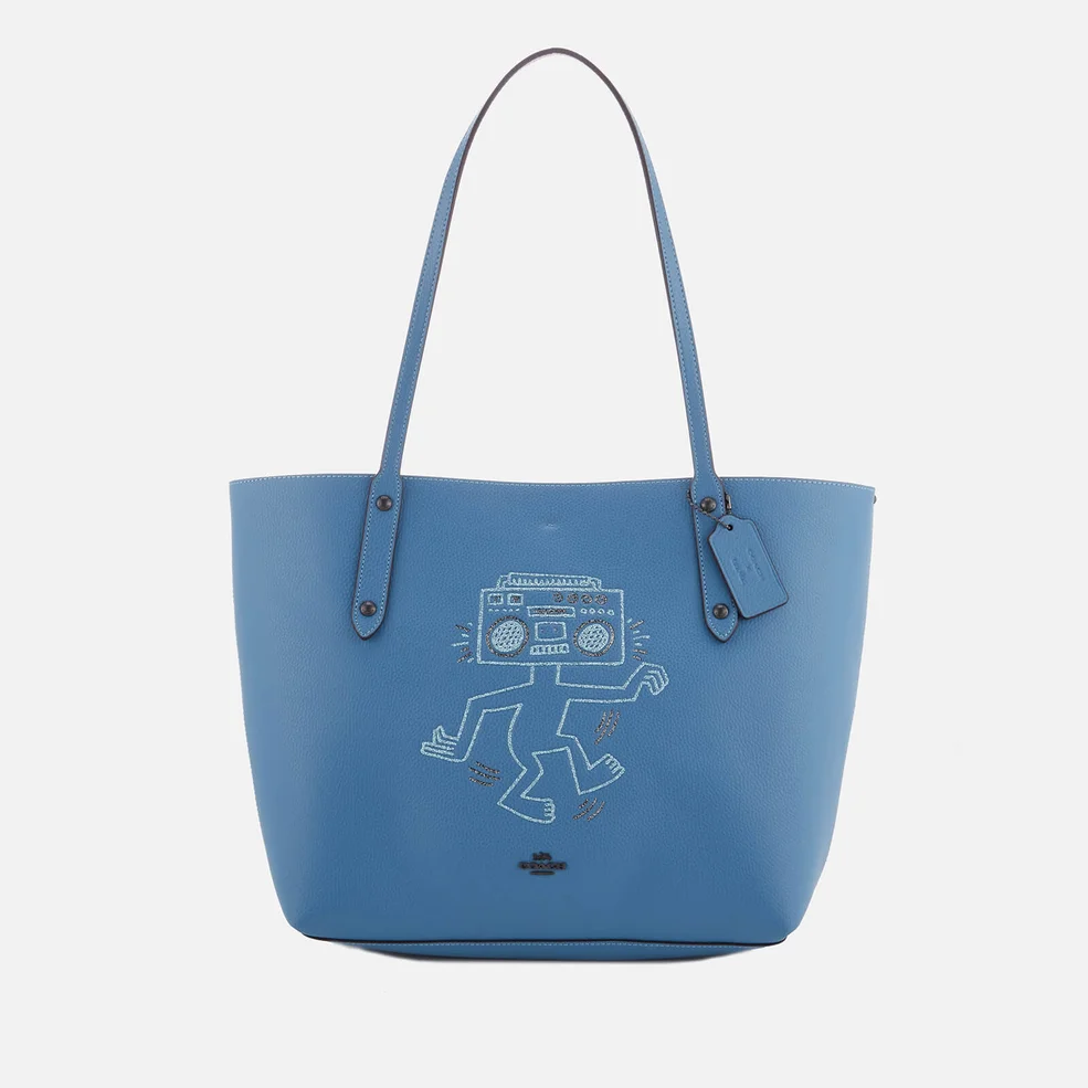 Coach Women's X Keith Haring Market Tote Bag - Sky Blue Image 1
