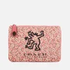 Coach Women's X Keith Haring Turnlock 26 Pouch - Bright Pink - Image 1