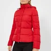 Emporio Armani Women's Short Hooded Puffa Jacket - Red - Image 1