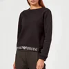 Emporio Armani Women's Logo Bottom Trim Sweatshirt - Black - Image 1
