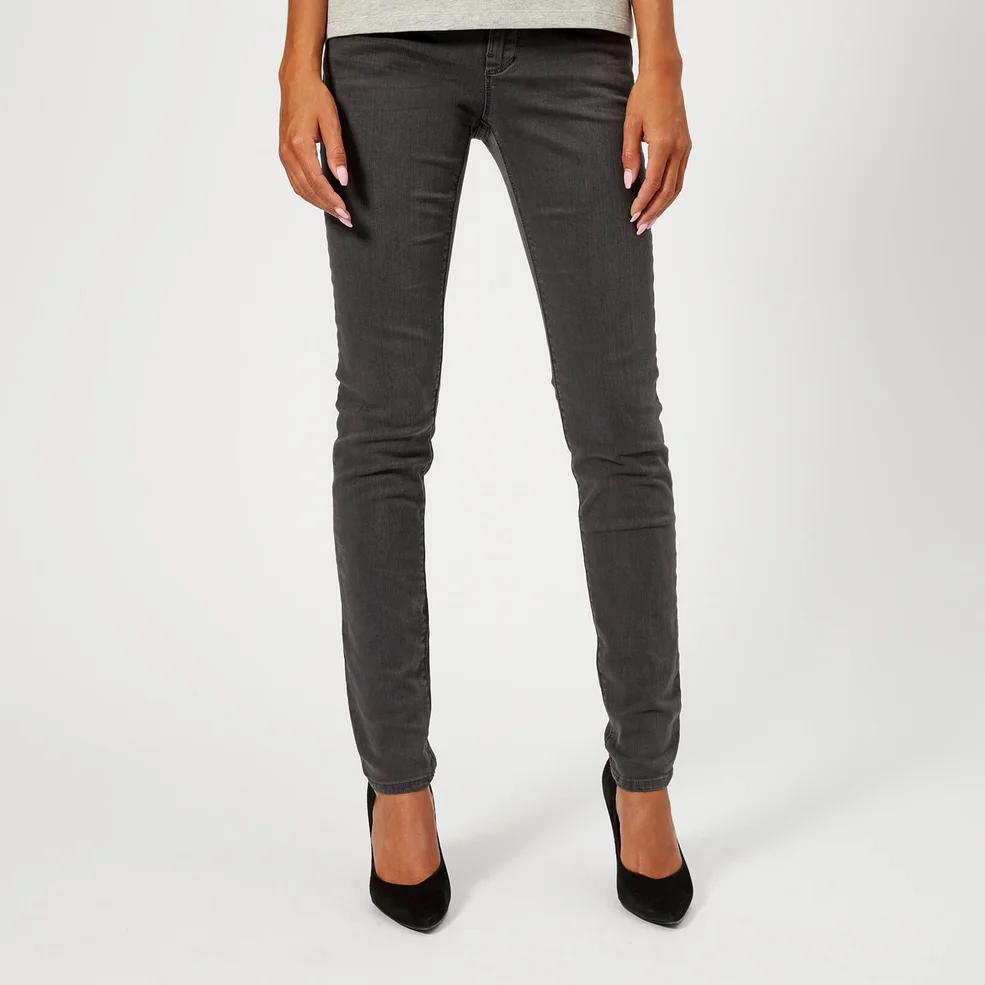 Emporio Armani Women's J28 Mid Rise Jeans - Grey Image 1