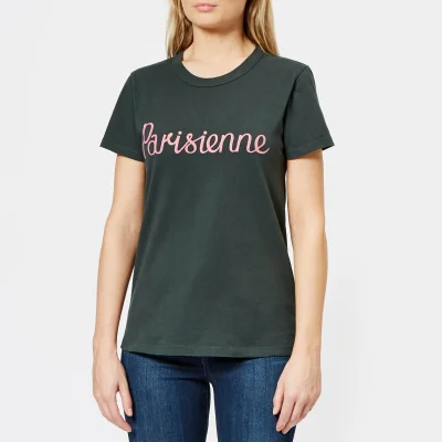 Maison Kitsuné Women's Parisienne T-Shirt - Dark Green