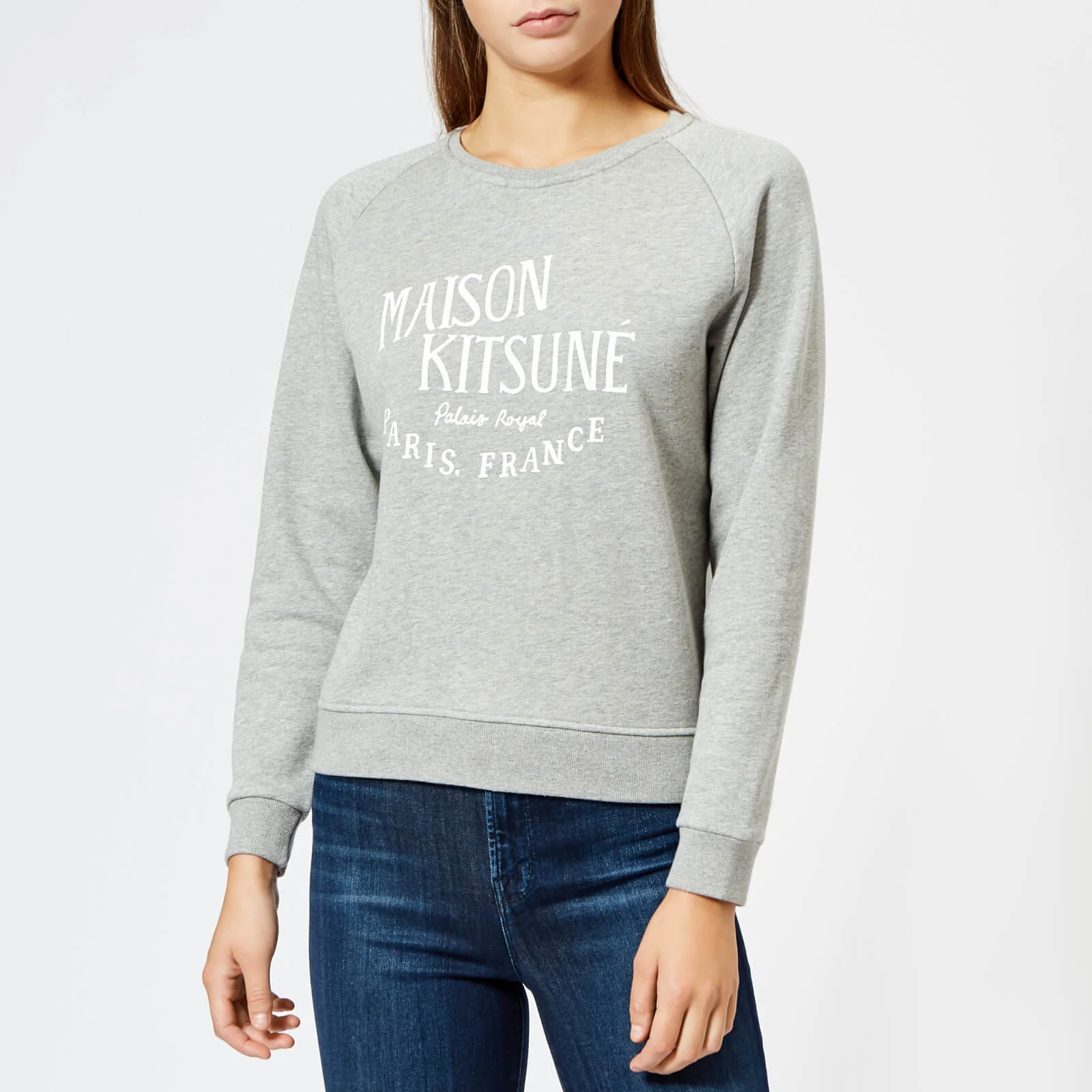 Maison Kitsuné Women's Par Perm Palais Royal Sweatshirt - Grey Melange Image 1