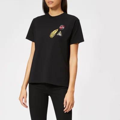 Maison Kitsuné Women's Astronaut Patch T-Shirt - Black
