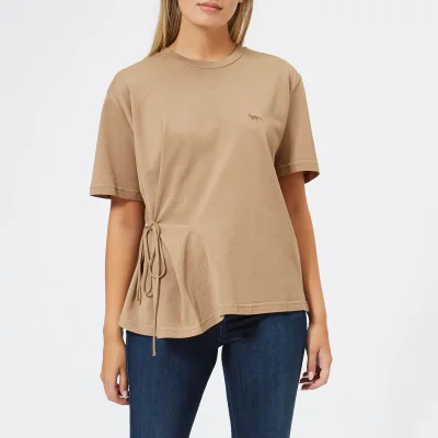Maison Kitsuné Women's Draped T-Shirt - Camel