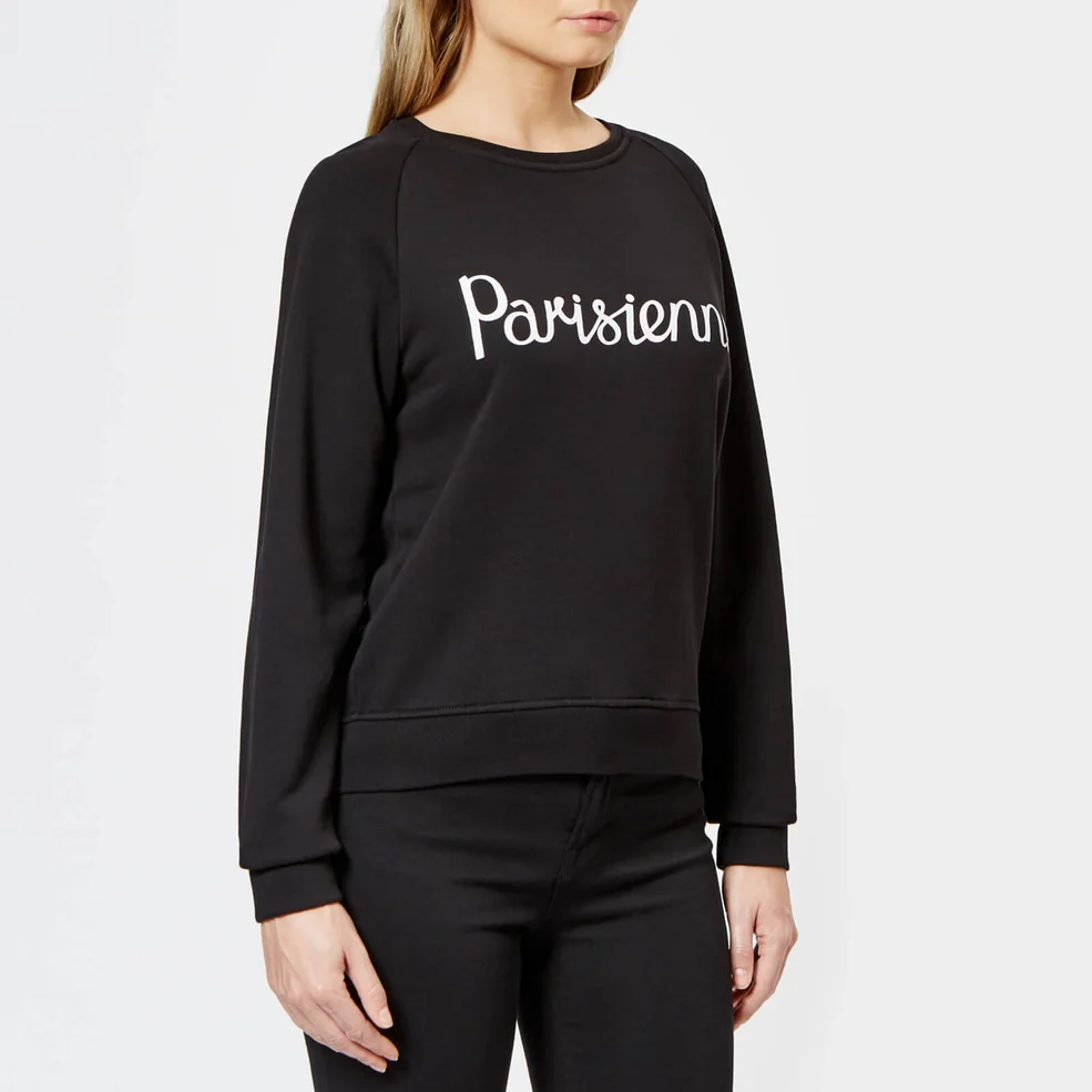 Maison Kitsuné Women's Par Perm Parisienne Sweatshirt - Black Image 1