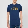 Dsquared2 Men's Fade Dyed Icon Long Fit T-Shirt - Blue - Image 1
