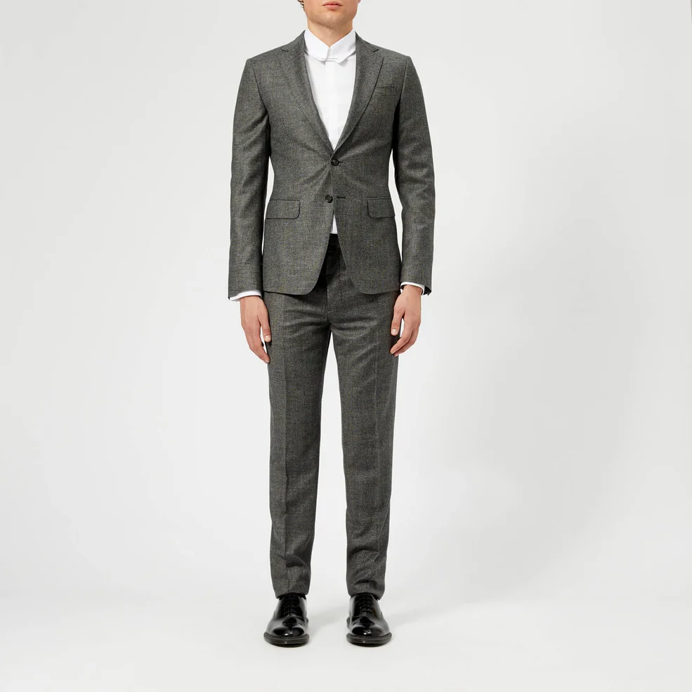 Dsquared2 Men's Salt and Pepper Wool Manchester Fit 2 Button Suit - Grey Image 1