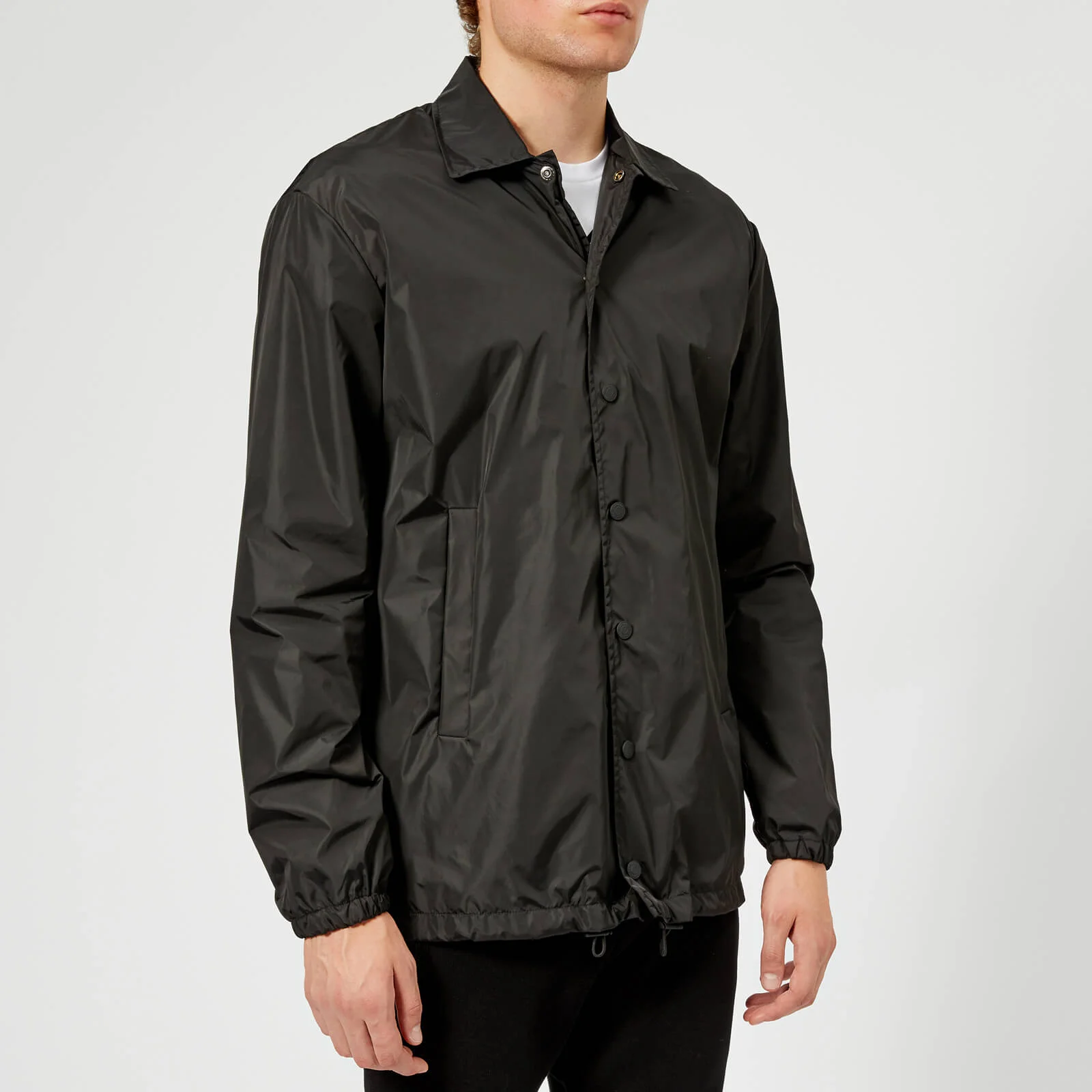 Dsquared2 Men's Nylon Coach Jacket - Black/White Print Image 1