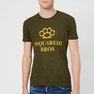 Dsquared2 Men's Super Vintage Dyed Knuckle T-Shirt - Military Green