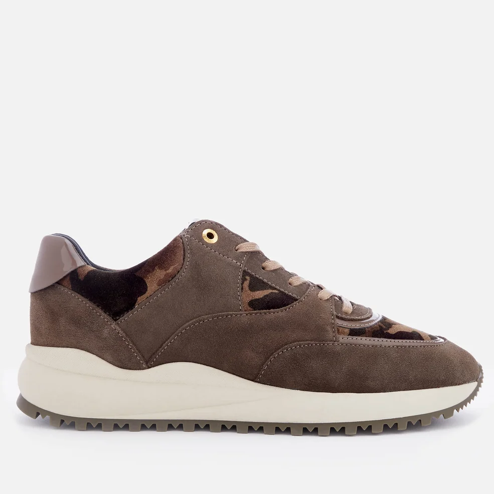 Android Homme Men's Belter 3.0 Suede Runner Style Trainers - Taupe Image 1