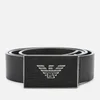 Emporio Armani Men's Plate Belt - Black - Image 1