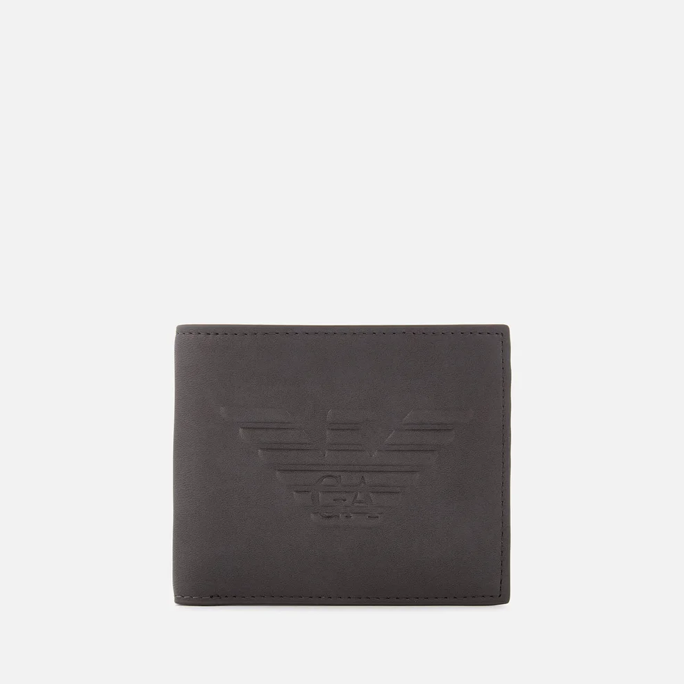 Emporio Armani Men's Small Bi-Fold Wallet - Grey Image 1