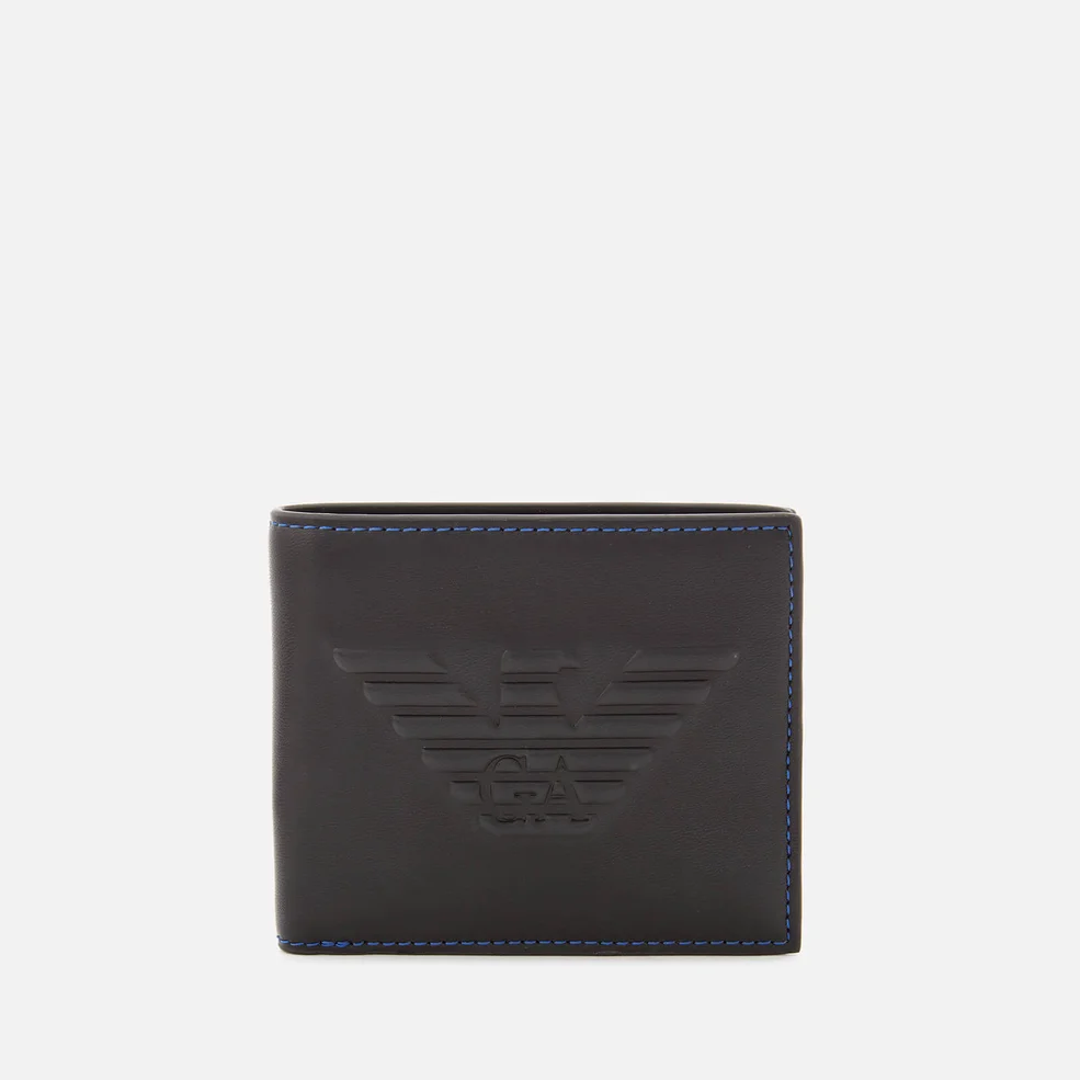 Emporio Armani Men's Small Bi-Fold Wallet - Black Image 1