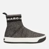 Marc Jacobs Women's Dart Sock Trainers - Silver/Black - Image 1