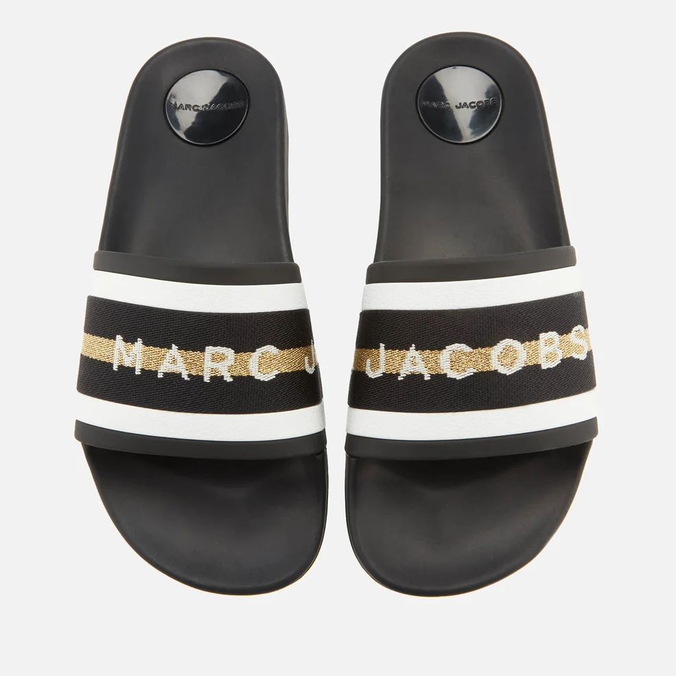 Marc Jacobs Women's Cooper Webbing Aqua Slide Sandals - Black Image 1