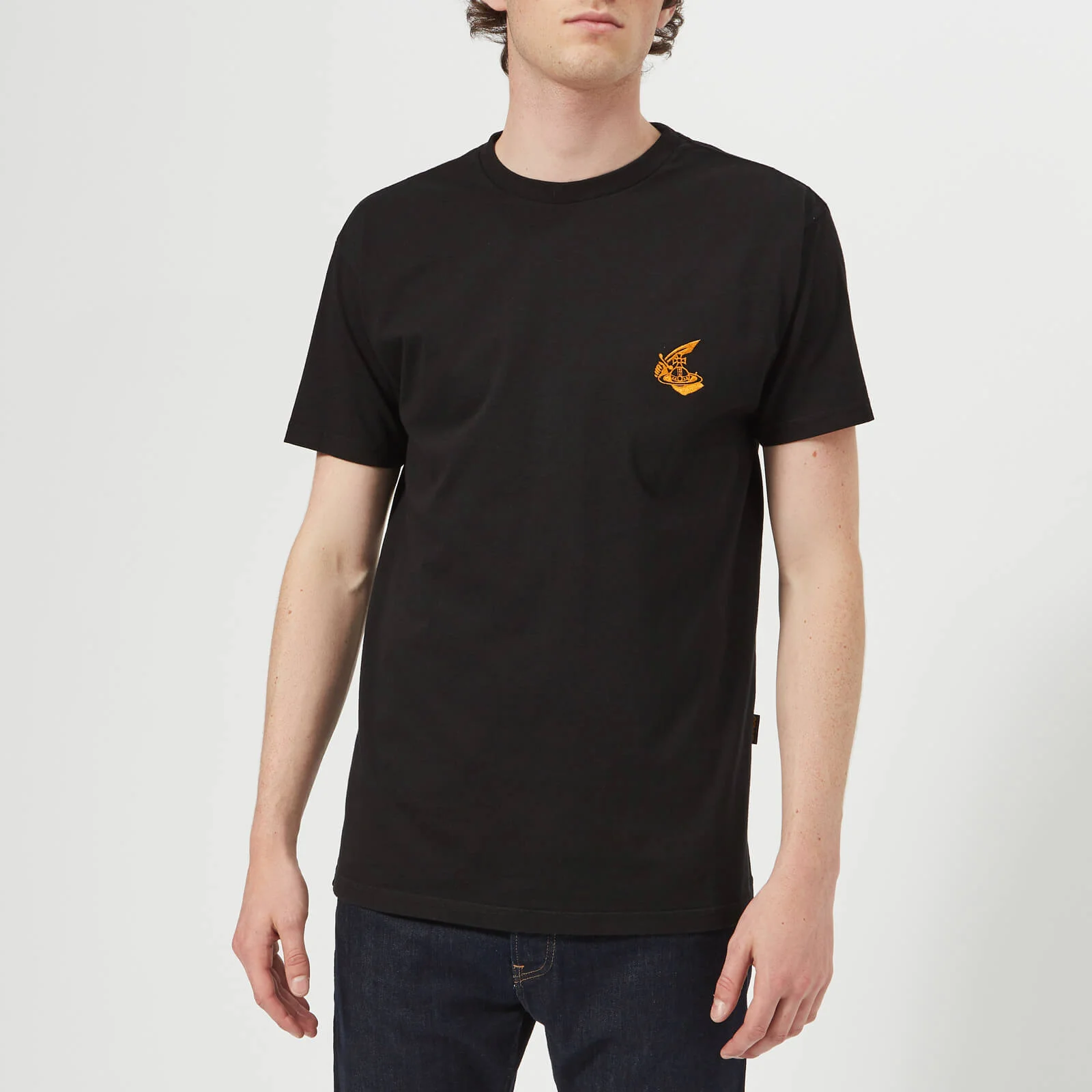 Vivienne Westwood Anglomania Men's Boxy Small Logo T-Shirt - Black Image 1