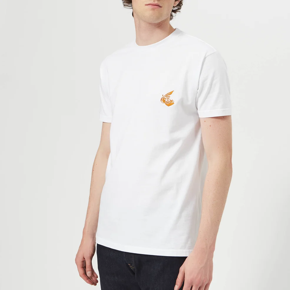 Vivienne Westwood Anglomania Men's Boxy Small Logo T-Shirt - White Image 1