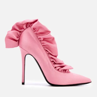 MSGM Women's Frill Court Shoes - Pink