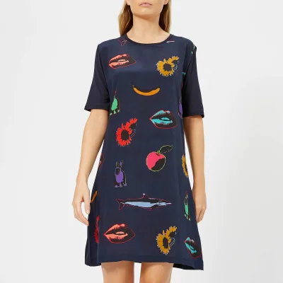 PS Paul Smith Women's Artful Ives T-Shirt Dress - Dark Navy