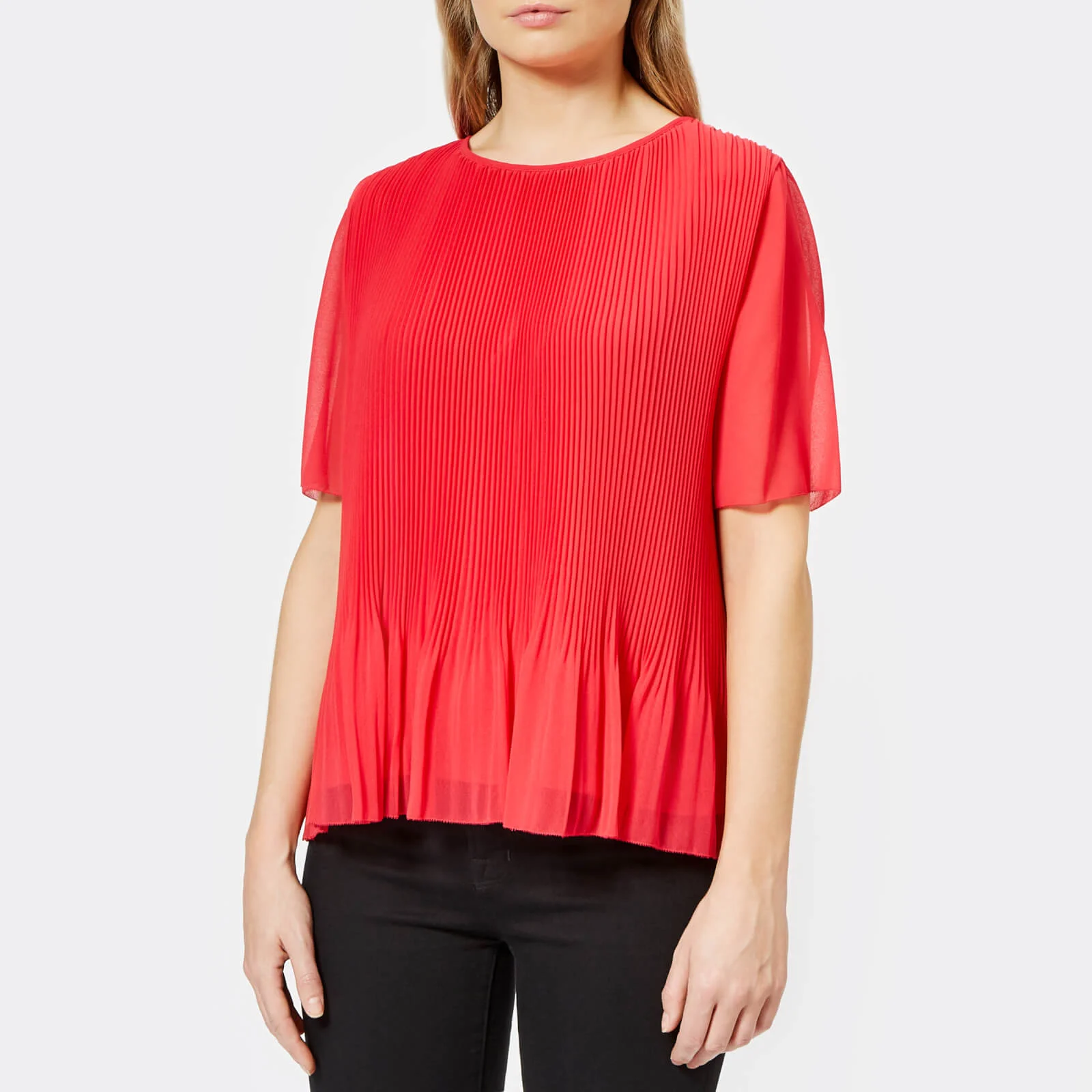 PS Paul Smith Women's Pleated Top - Fusia Image 1