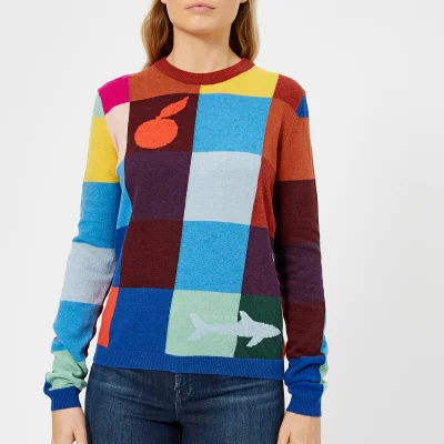 PS Paul Smith Women's Block Check Knitted Jumper - Multi