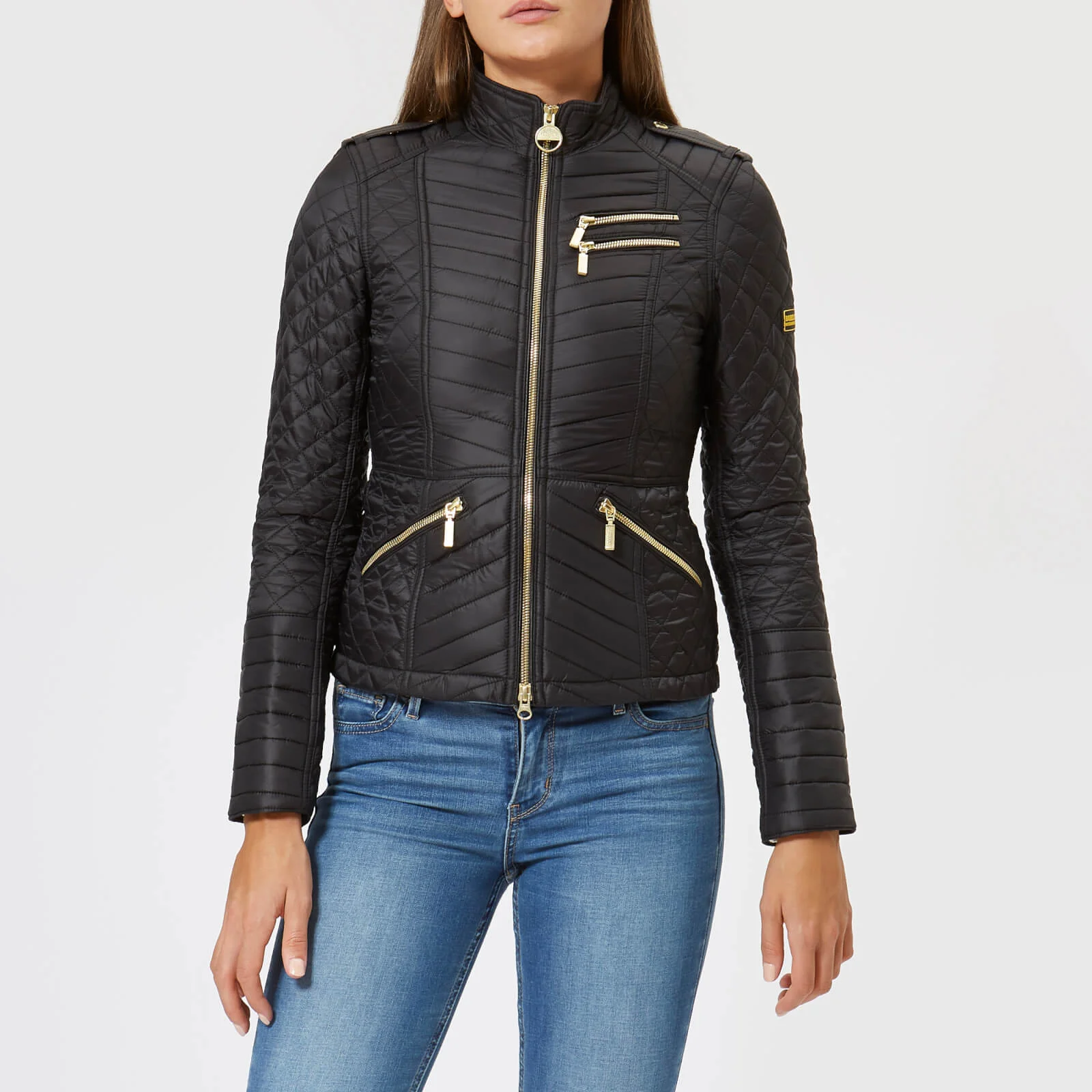Barbour International Women's Weld Quilt Jacket - Black Image 1
