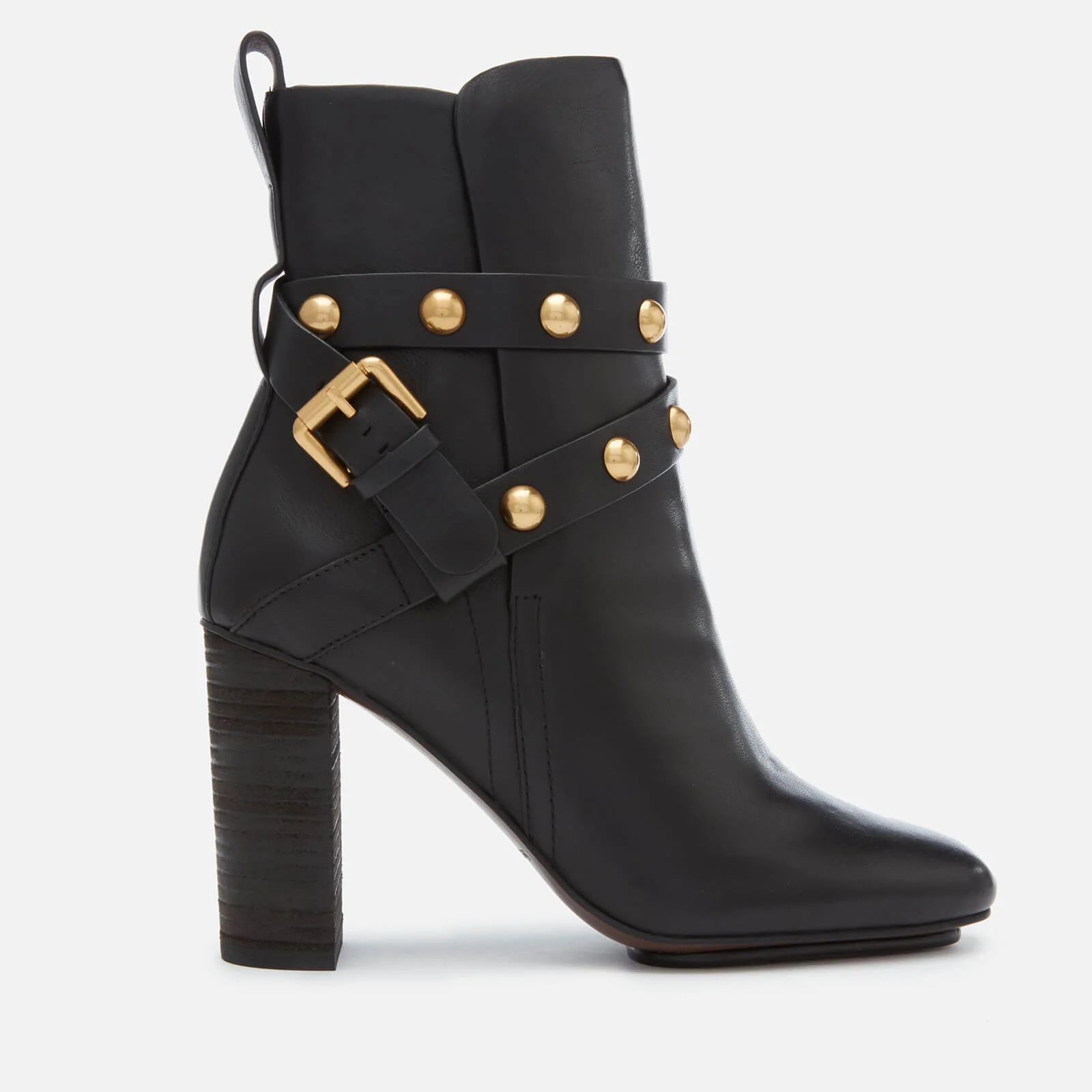 See By Chloé Women's Leather Heeled Boots - Nero Image 1