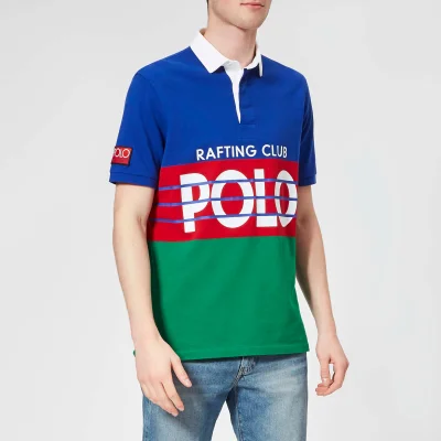 Polo Ralph Lauren Men's Mesh Logo Polo Shirt - Rugby Royal/Multi