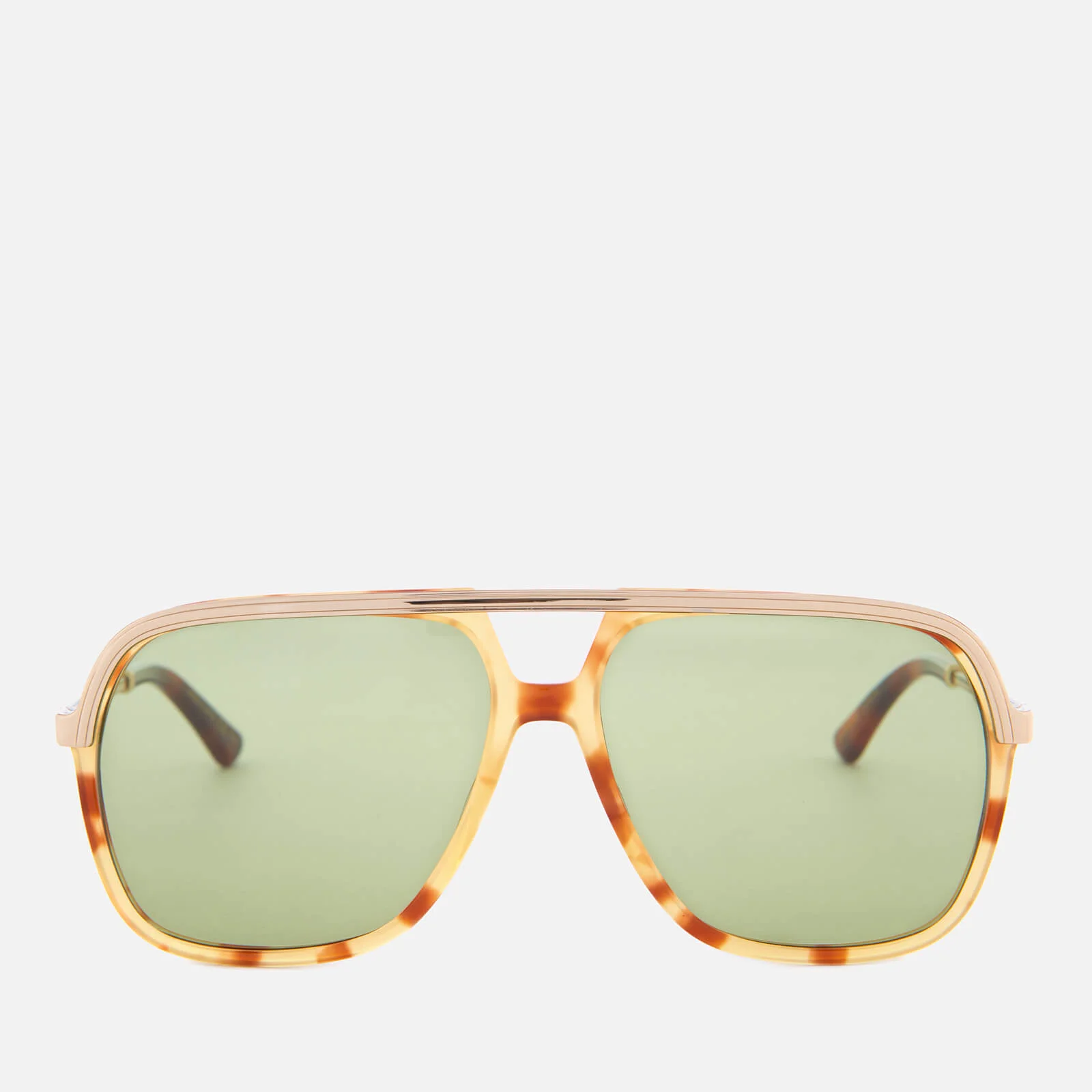 Gucci Metal Aviator Sunglasses - Havana Image 1