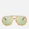 Gucci Metal Aviator Sunglasses - Havana - Image 1