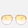 Gucci Women's Metal Tinted Aviator Sunglasses - Gold/Yellow - Image 1