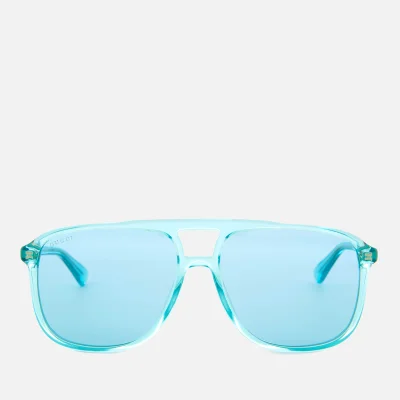 Gucci Men's Acetate Blue Frame Sunglasses - Light Blue