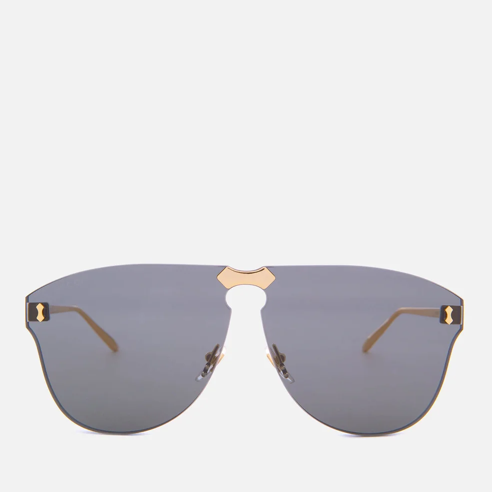 Gucci Metal Frame Sunglasses - Gold/Grey Image 1