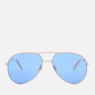 Gucci Metal Frame Sunglasses - Gold/Blue